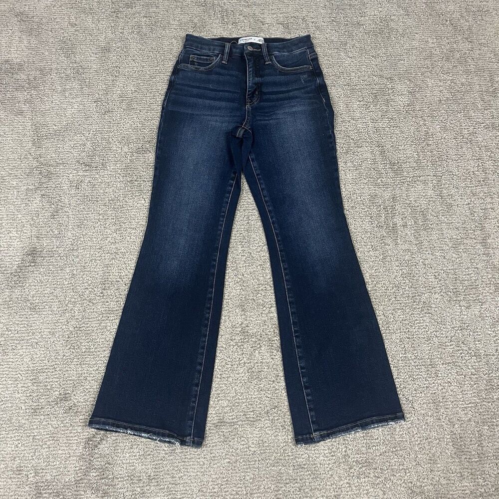 Lovervet By Vervet X ALB Jeans Women 26 3 Bootcut Stretch Dark Wash Mid Rise